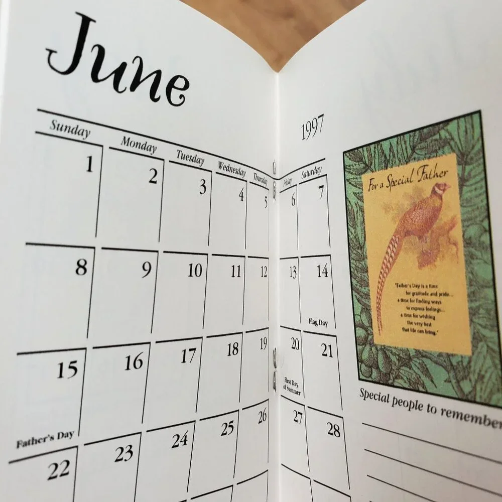 Vintage 1997 Hallmark Osco Drug Pocket Calendar 5.5